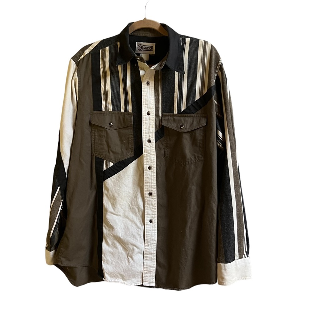 Stetson Button Front Multicolored Shirt - image 1